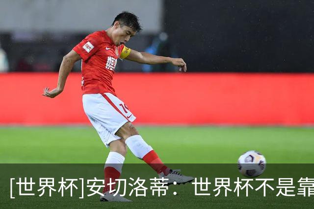 [世界杯]安切洛蒂：世界杯不是靠第一场比赛就能赢下的